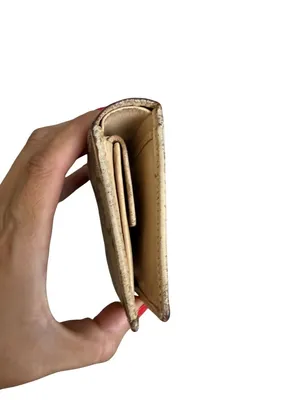 COACH Vintage Beige Logo Snap Wallet Womens thumbnail 6
