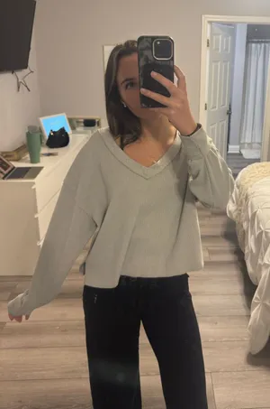 Grey long sleeve sweater Gray thumbnail 1