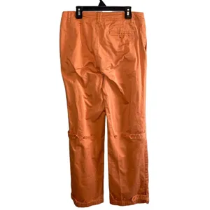 Vintage GAP Stretch Orange Wide Leg Cargo Pants Y2K‎ Utility 90s Size 4 thumbnail 3