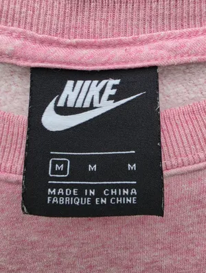 NIKE Pink Short Sleeve Kangaroo Pocket Pullover Women's Size M thumbnail 7