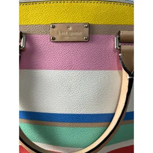 Kate Spade New York Grove Street Striped Carli Crossbody Bag Zip Top Summer thumbnail 4