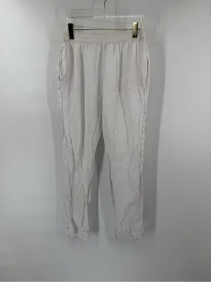 Quince white linen pajama pants size small thumbnail 2