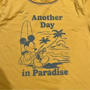 NEW Disney Parks Mickey Mouse Crop Top Women’s Large thumbnail 3