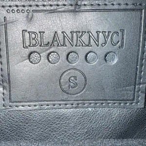 BLANKNYC High Standard Vegan Faux-Leather Crop Moto Jacket Black Size S Small thumbnail 7