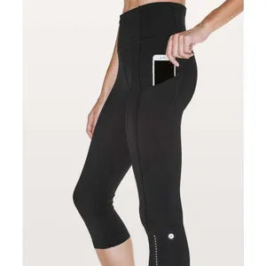Black Lululemon Fast and Free Cropped Length Size 6 thumbnail 8