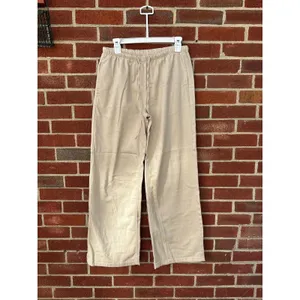 Vanilla Star Linen Blend Wide Leg Pull On Pants Beige Womens Small Casual thumbnail 2