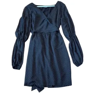 Club Monaco black Jowdie polka dot wrap dress size 6 thumbnail 3