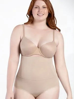 Shapermint Curveez Medium Nude Signature Control High Waist Brief Shapewear thumbnail 1