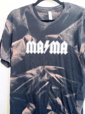 Mama Black & Tan Tie Dye Graphic Tee Short Sleeve Boutique thumbnail 4