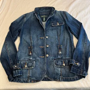 Polo Ralph Lauren denim jean jacket button down S women thumbnail 1