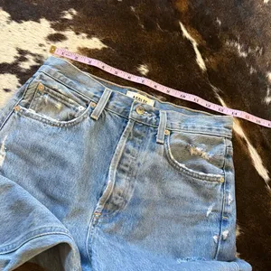 AGOLDE 90s Mid Rise Straight Relaxed‎ Distressed Jeans in Fall Out Size 24 thumbnail 8