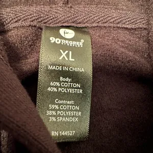90 Degrees Zip-Up Cropped Hoodie - NWOT - Size XL thumbnail 7
