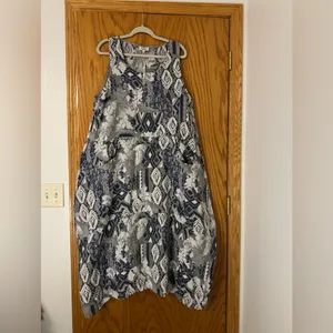 Sorella Geometric Linen Maxi Cocoon Dress - NWT - Size XL thumbnail 2