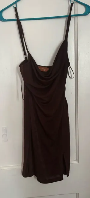 Grey Bandit Brown Mini Dress thumbnail 1
