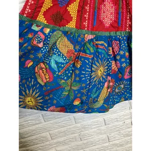 Farm Rio colorblocked mini‎ dress embroidery embellishment women's size large thumbnail 12