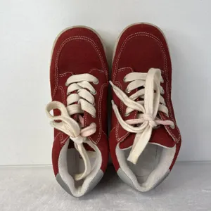 Y2K Candie’s 6 Red Platform Chunky Heel Sneakers Shoes Suede Grunge Punk‎ Retro thumbnail 6