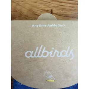 NWT Allbirds Anytime Ankle Sock 2 Pack Basin Blue Sustainable Knit Small US 5-7 thumbnail 4