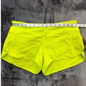 Lululemon Speed Up Low-Rise Lined Shorts Womens Neon Yellow W7AEVS 8 thumbnail 7