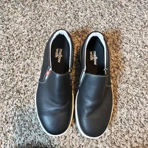 Mellow Walk Jessica Black Leather Steel Toe Safety Slip On Shoes Womens 6 482072 thumbnail 2