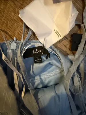 Lulu's Let There Be Romance Slate Blue Burnout Floral Maxi Dress thumbnail 6