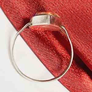 Southwest Sterling Silver Multi Stone Inlay Ring Sz 6-6.5 Signed P thumbnail 8