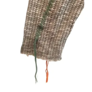 Prómesa Knit Top Brown Zigzag Embroidered Tassel Hem Boho Women Medium thumbnail 4
