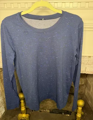 Lululemon Swiftly Relaxed Long Sleeve top in blue cosmic shift thumbnail 1