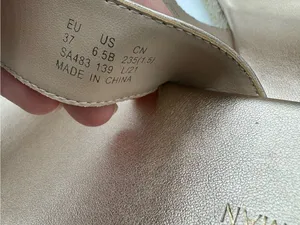 Stuart Weitzman Mykonos Two Strap Rose Gold Leather Sandals Size 6.5 thumbnail 4