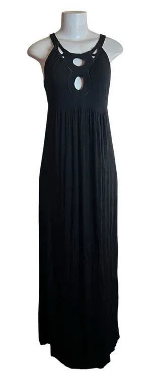 Ella Moss Maxi Dress Keyhole Sleeveless Spring Summer Festival Boho Whimsygoth thumbnail 1