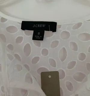 NEW J Crew Tiered Top in Embroidered Eyeles thumbnail 5