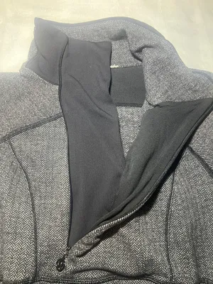 lululemon athletica Heathered Charcoal Quarter-Zip Pullover thumbnail 8