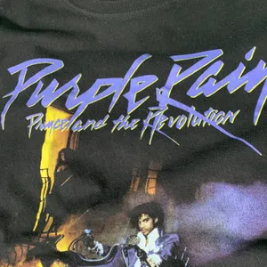 Prince and The Revolution Purple Rain T-Shirt Mens Size L Black thumbnail 4