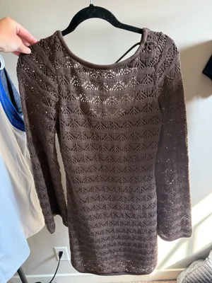 Abercrombie Brown Knit Dress thumbnail 1