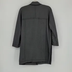 Lululemon Cocoon Car Coat Shine Dot Black Diamond Jacquard Space Dye‎ Size Small thumbnail 12