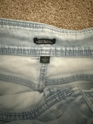 Wild Fable Light Wash Denim Skirt thumbnail 3