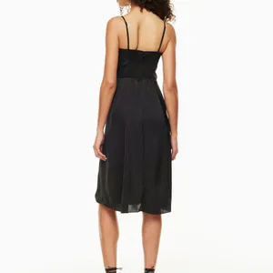 Aritzia Elegant Black Midi Dress Size 8 thumbnail 2
