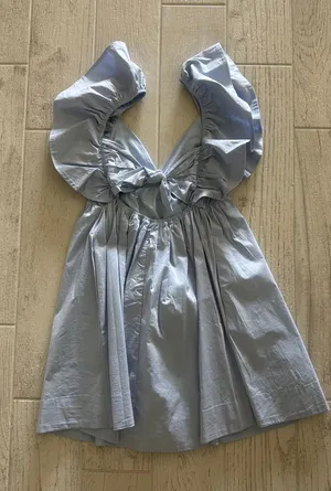 Light blue ruffle dress Size M thumbnail 1