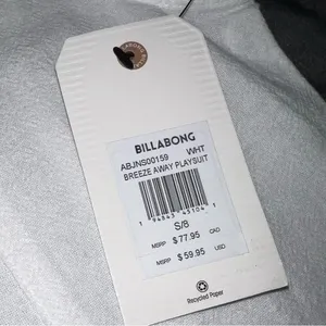 Billabong Breeze Away Playsuit in White Size Small New with tag thumbnail 15
