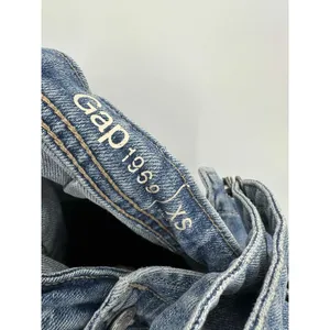 Gap Womens XS Denim Overalls‎ Medium Wash Open Back Relaxed 90s Y2K Bib Jeans thumbnail 7