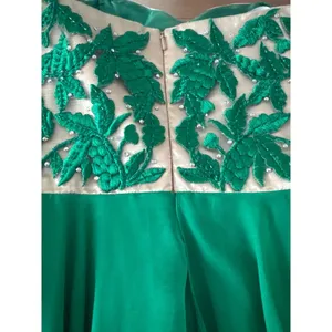 Sherri Hill Emerald green beaded flower, sweetheart, homecoming dress medium thumbnail 11
