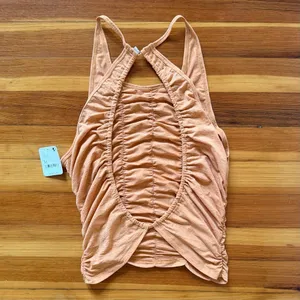 Free People FP Movement NWT Free Fold Tank in Neutral Orange Size M thumbnail 3