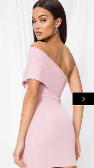 Revolve Pink One The Shoulder Mini Dress thumbnail 2