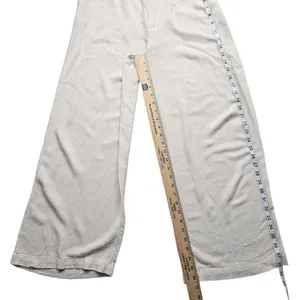 Blenca Viscose Linen Blend Wide Leg Pants Womens Medium Beige thumbnail 2