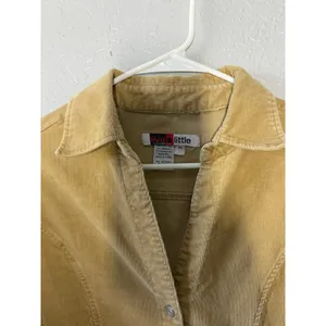Vtg Y2K Live A Little Corduroy Beige Jacket Gilmore Girls Phoebe Sz M thumbnail 6