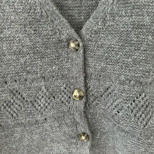 Aster Button Front Gray Sweater Vest Size M thumbnail 5