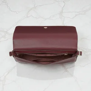 Kate Spade Staci Flap Shoulder Bag Purse in Grenache Leather KF371 thumbnail 5