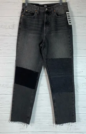 BDG Patch Slim Straight Denim Jeans Womens 30 Black thumbnail 1