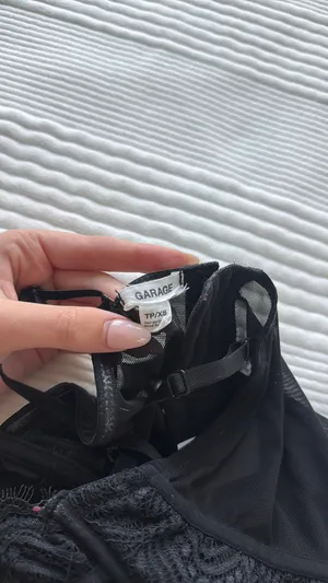 Garage Corset Top Black thumbnail 2
