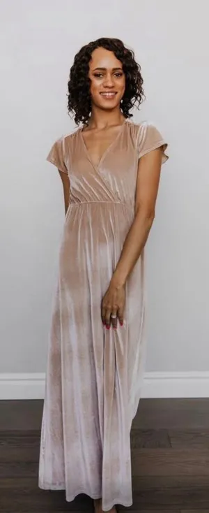Baltic Born Women's‎ Liza Velvet Maxi Dress Sz L NWT thumbnail 1