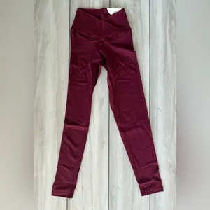 OFFLINE By Aerie Real Me High Waisted Crossover Legging Red Small NWT IN PKG thumbnail 8